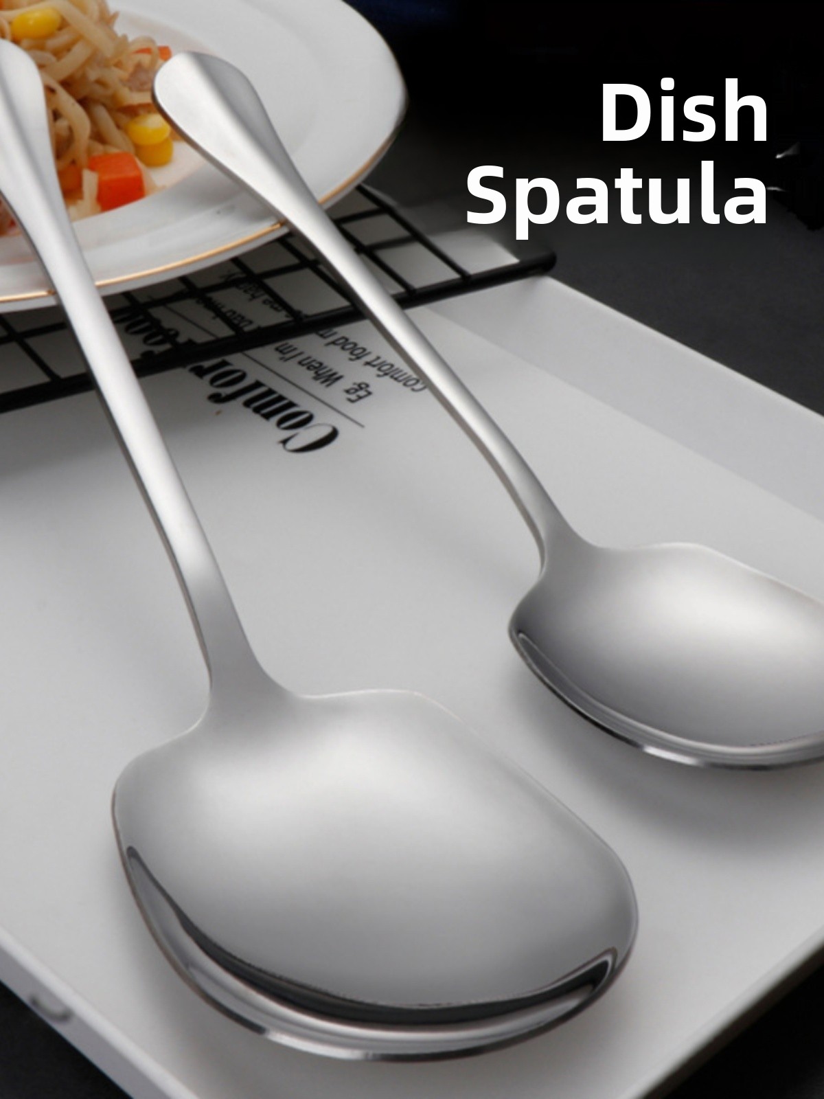 Commercial Kitchen Utensils - Large Stainl Steel Serving Spoon with