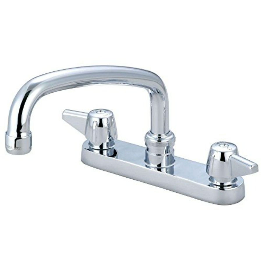 Commercial Quality Kitchen Faucet - Two Handle 6 Installation Cast Brass