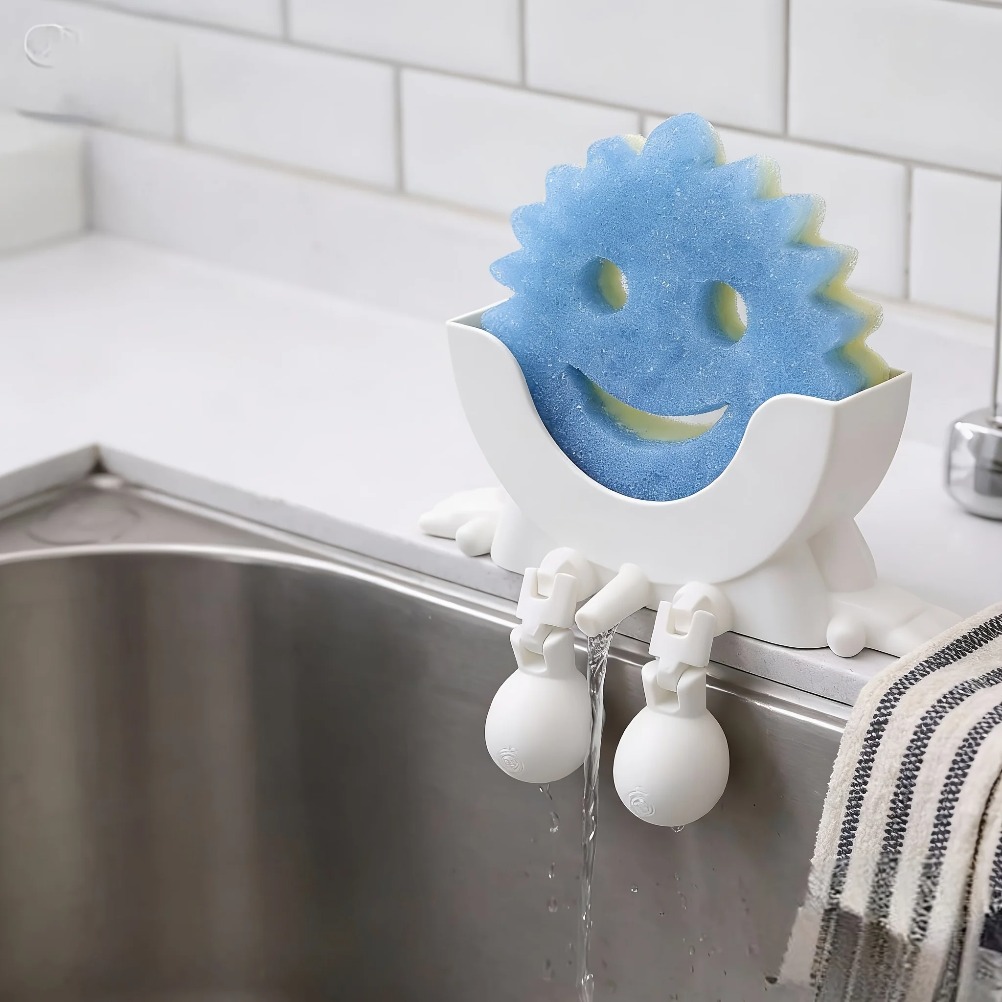 Commercial Kitchen Organization - Drainable Soap & Sponge Holder 2-in-1