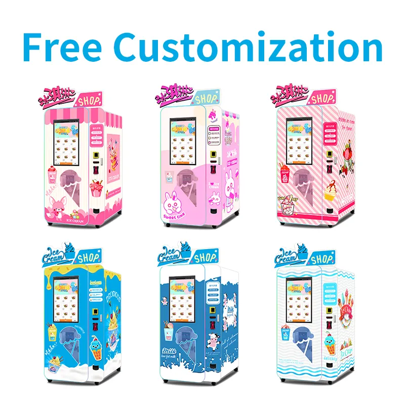 Commercial Ice Maker - Soft Ice Cream Vending Machine Multiple