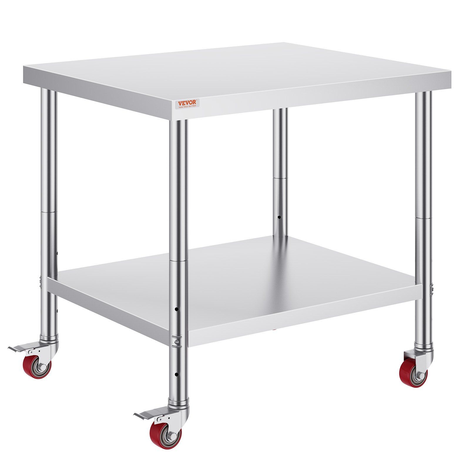 Commercial Kitchen Tables - VEVOR Stainless Steel Work Table 36x30x34
