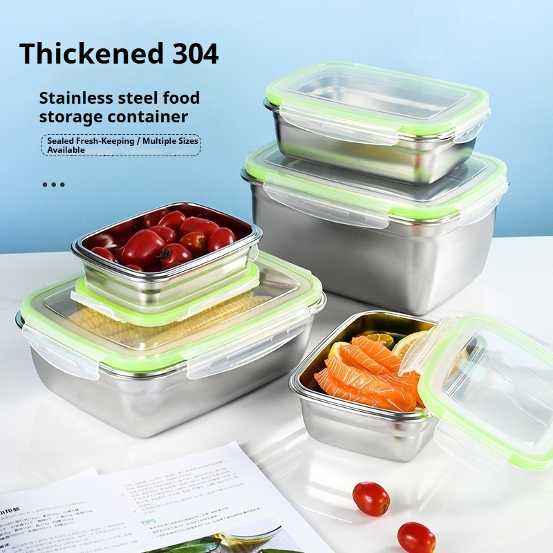Commercial Kitchen Organization - 304 Stainless Steel Lunch Box Set