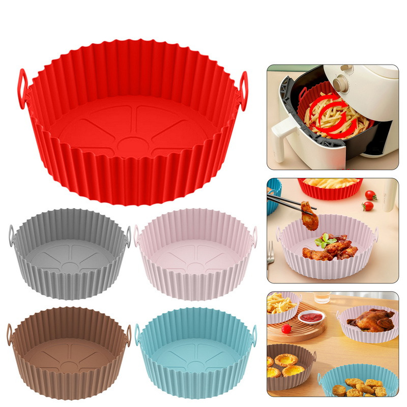 Pizza Conveyor Oven - Air Fryer Silicone Liners Basket Reusable