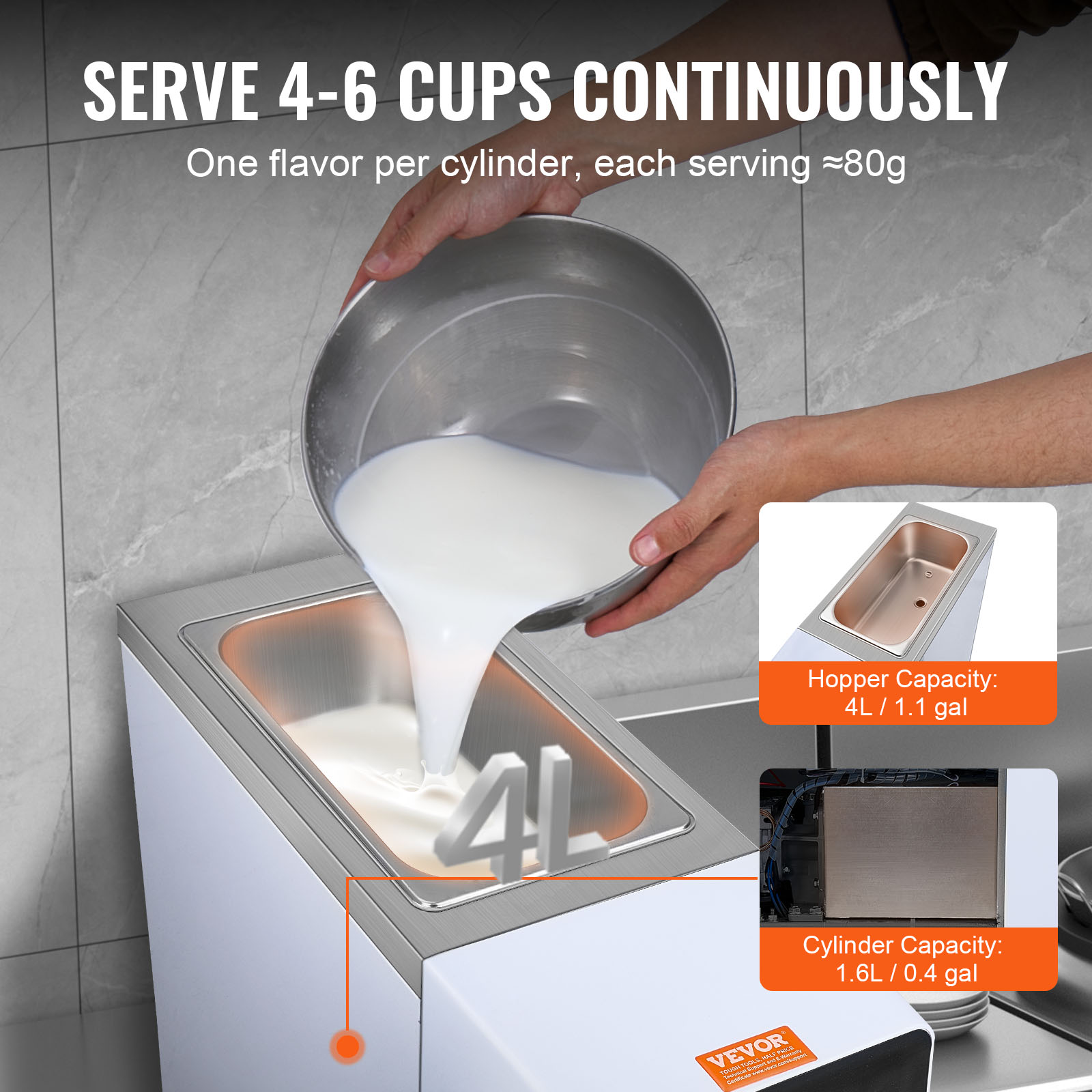 SucceBuy Commercial Ice Cream  - Commercial Ice Maker reseña y precio