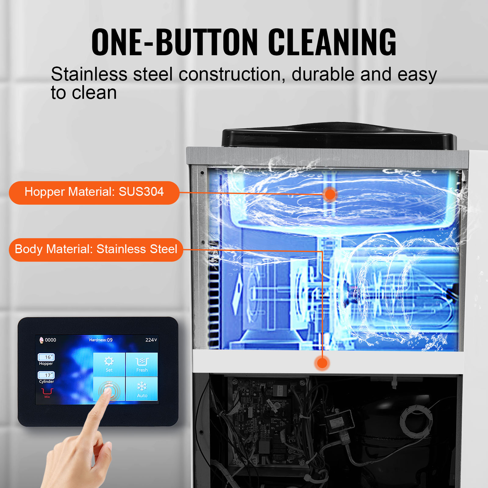 SucceBuy Commercial Ice Cream  - Commercial Ice Maker reseña y precio