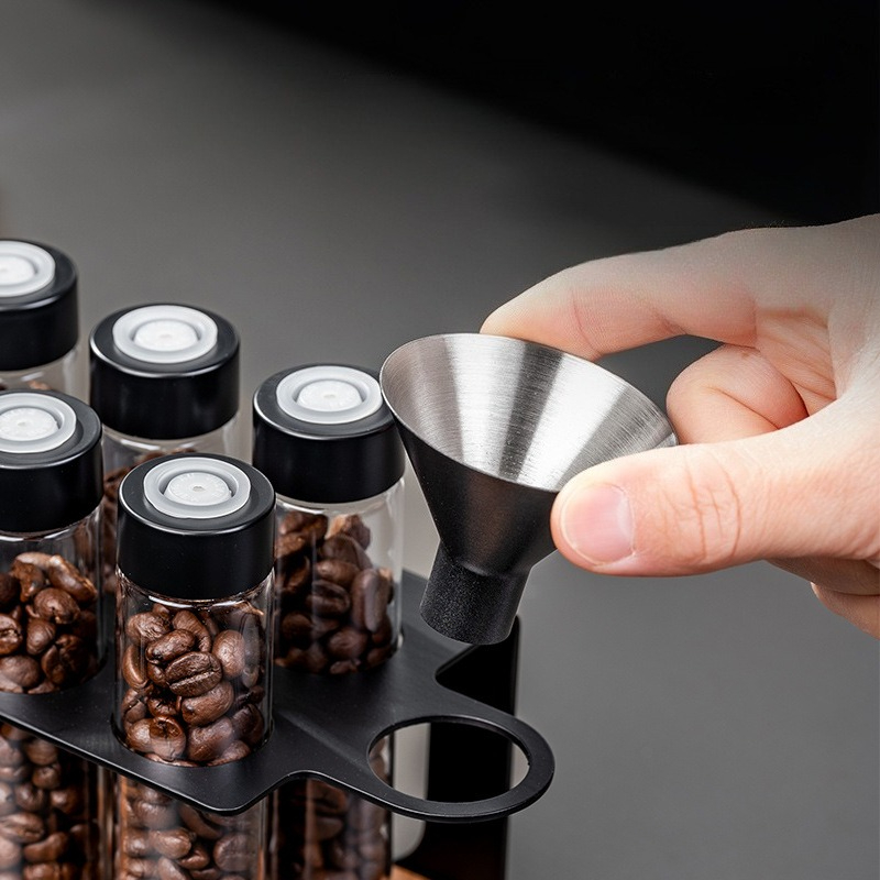 JUSTINLAU Glass Coffee Bean St - Commercial Kitchen Organization reseña y precio