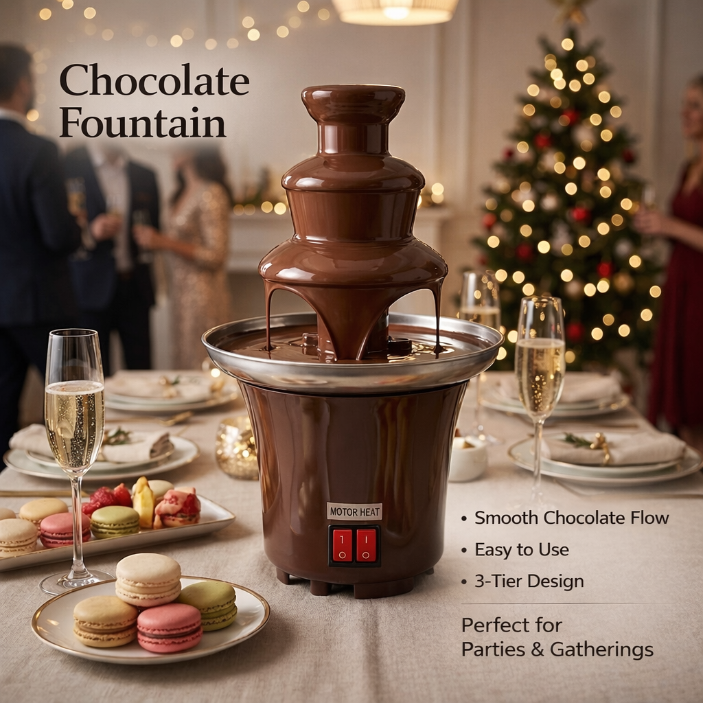 3-Tier Electric Chocolate Foun - Chocolate Fountain Commercial reseña y precio