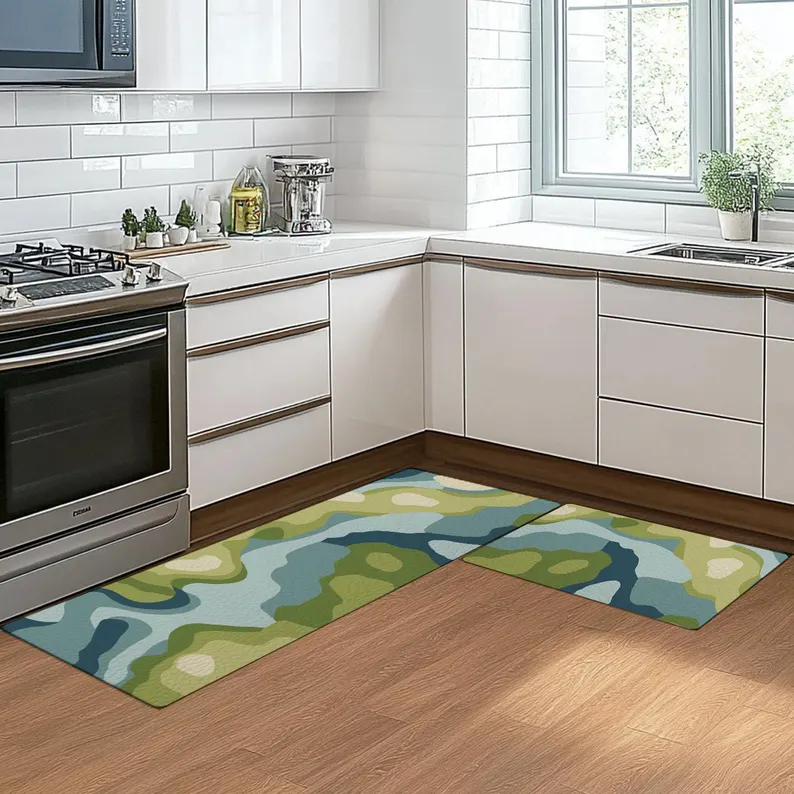 Moss Green Kitchen Mat Anti-Fa - Commercial Kitchen Mats Anti Fatigue reseña y precio