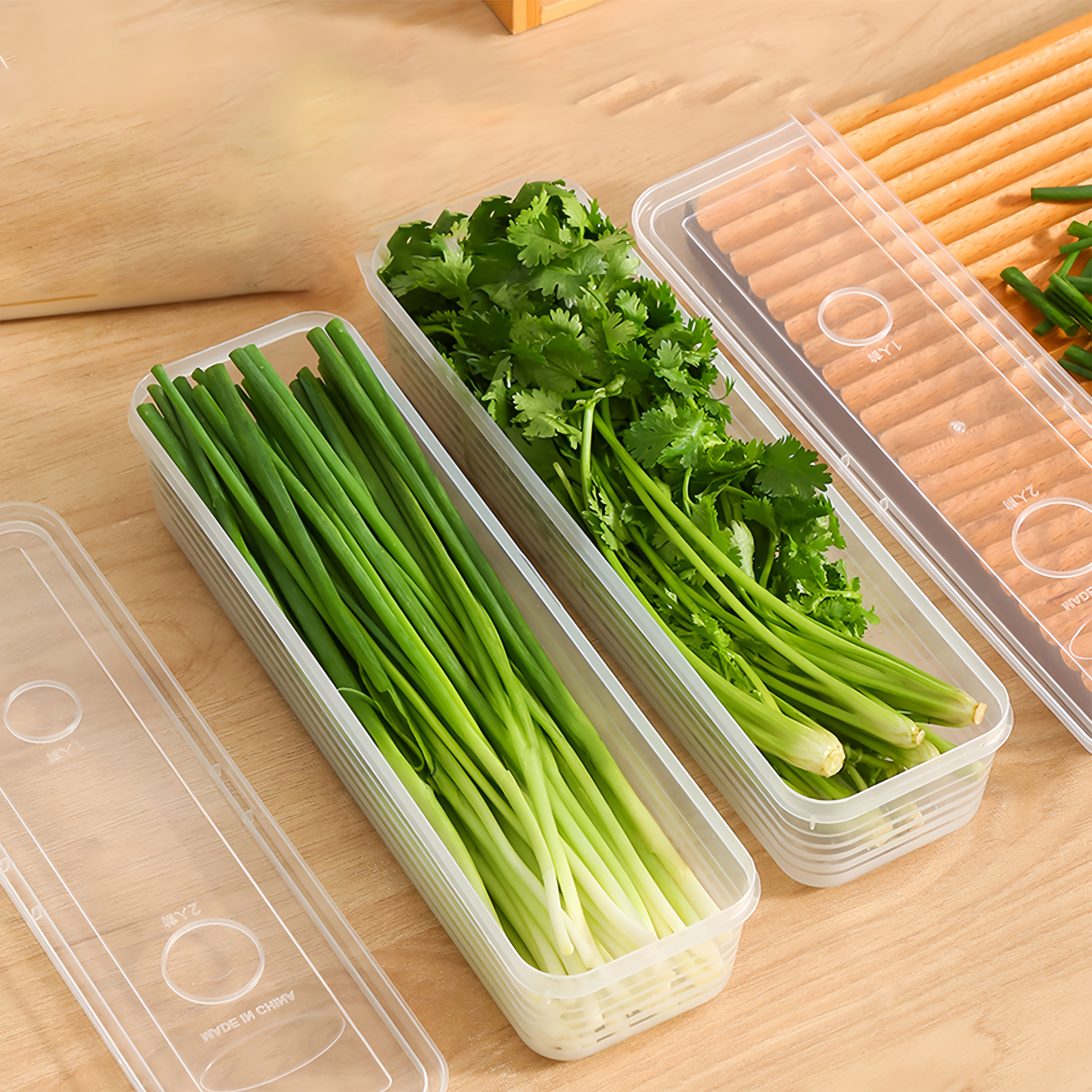2/4/6pcs Food Vegetable Storag - Commercial Kitchen Organization reseña y precio