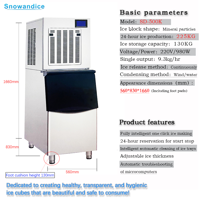 Commercial Large Electric Ice  - Commercial Ice Maker reseña y precio