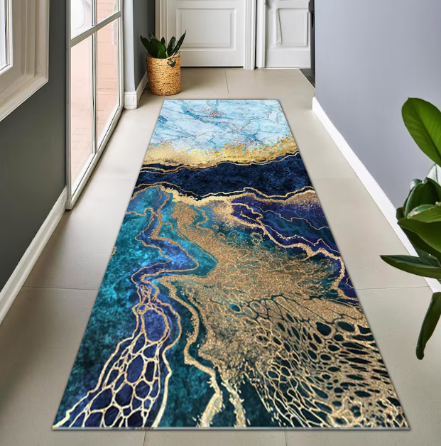 Black and Gold Marble Runner R - Commercial Kitchen Tile Flooring reseña y precio