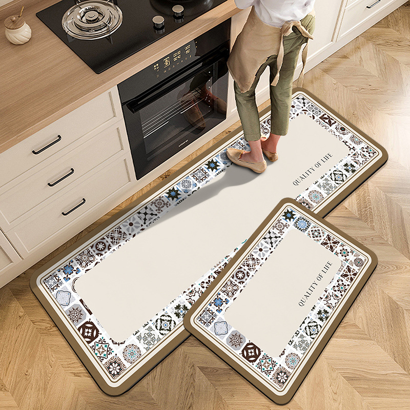 Vintage Floral Kitchen Carpet  - Commercial Kitchen Mats Anti Fatigue reseña y precio