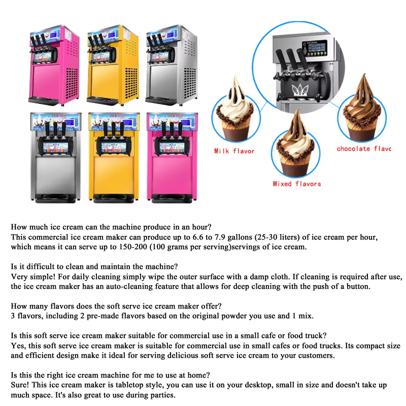 Household 220v 1200W Ice Cream - Commercial Ice Maker reseña y precio