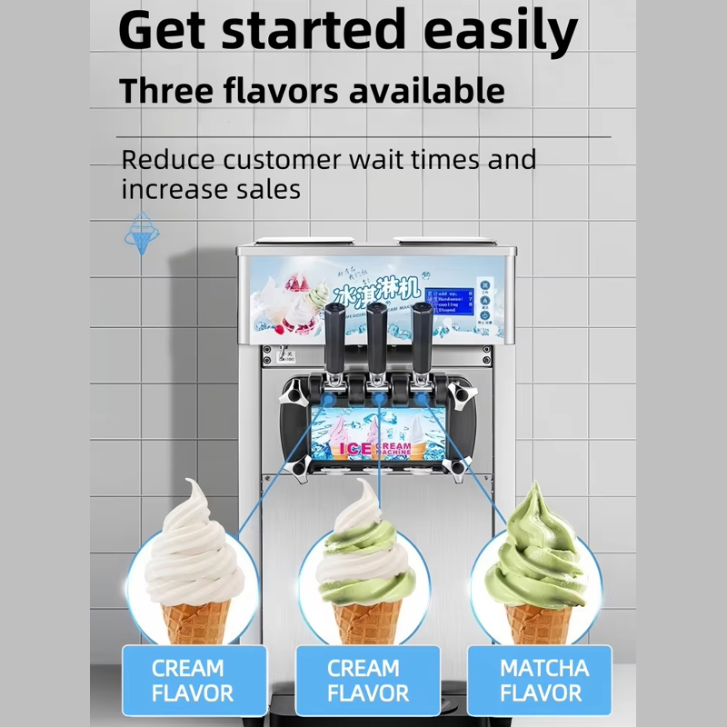 Household 220v 1200W Ice Cream - Commercial Ice Maker reseña y precio