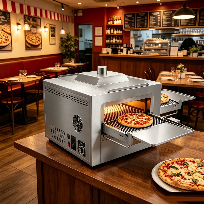 Commercial Gas Pizza Oven with - Pizza Conveyor Oven reseña y precio