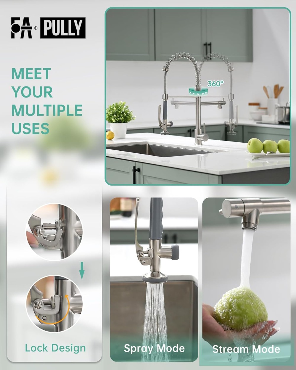 Commercial Pull Down Kitchen S - Commercial Kitchen Sprayer reseña y precio