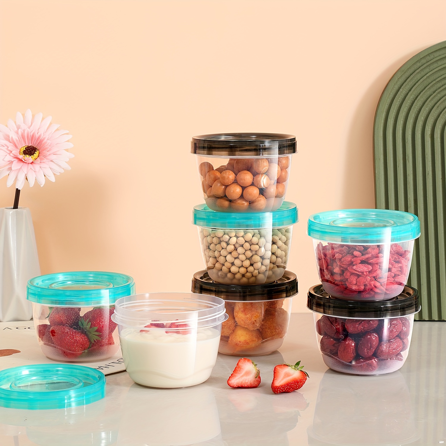 2 Transparent Sealed Food Stor - Commercial Kitchen Organization reseña y precio