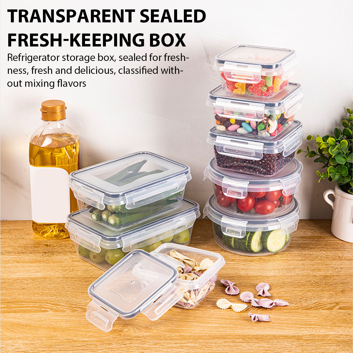 24Pcs/set Food Storage Box Set - Commercial Kitchen Organization reseña y precio
