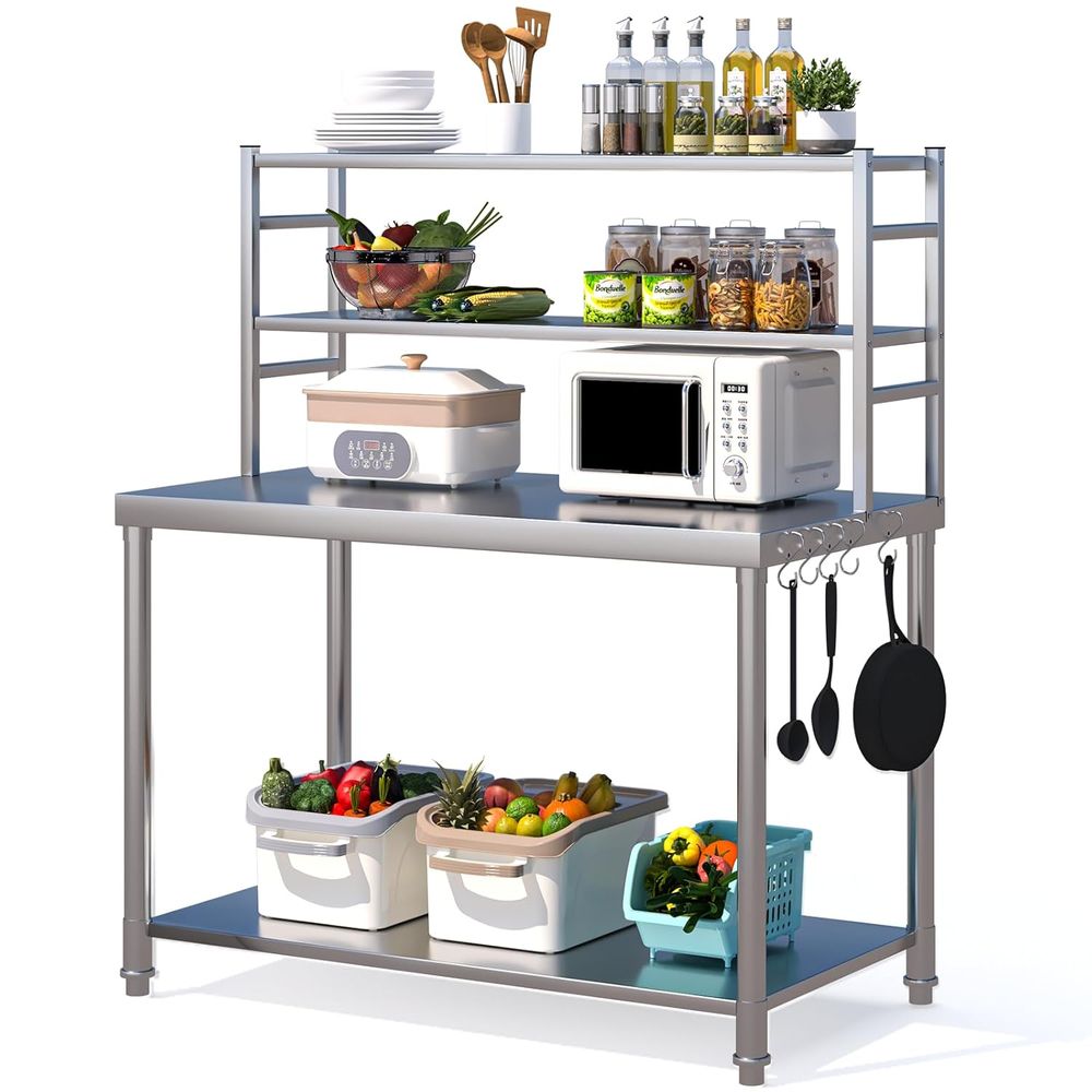 48x24 Stainless Steel Prep Tab - Commercial Kitchen Tables reseña y precio