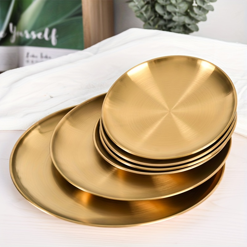 2pcs, Golden Pizza Plates, Sta - Pizza Conveyor Oven reseña y precio
