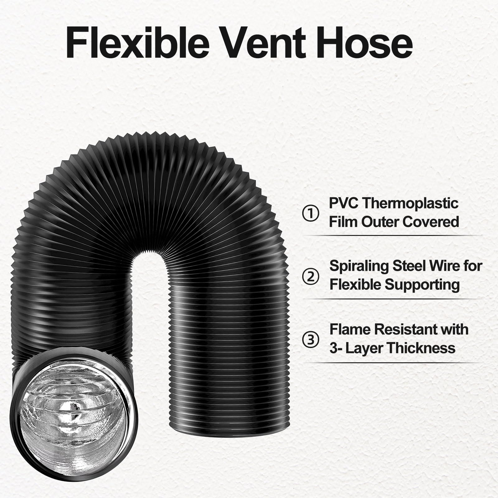 4 inch Dryer Vent Hose with 2  - Commercial Kitchen Ventilation reseña y precio