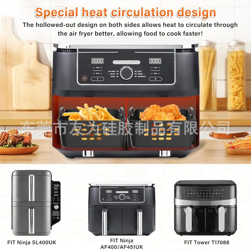 New Air Fryer Silicone Liners  - Pizza Conveyor Oven reseña y precio