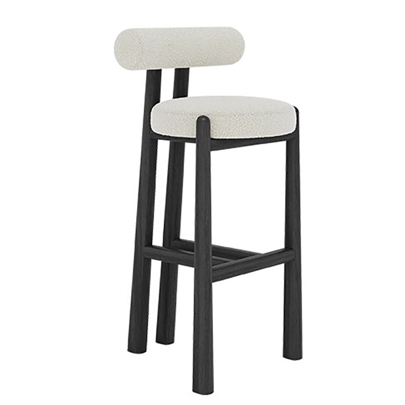 Modern Wood Backrest Bar Chair - Commercial Kitchen Interior reseña y precio