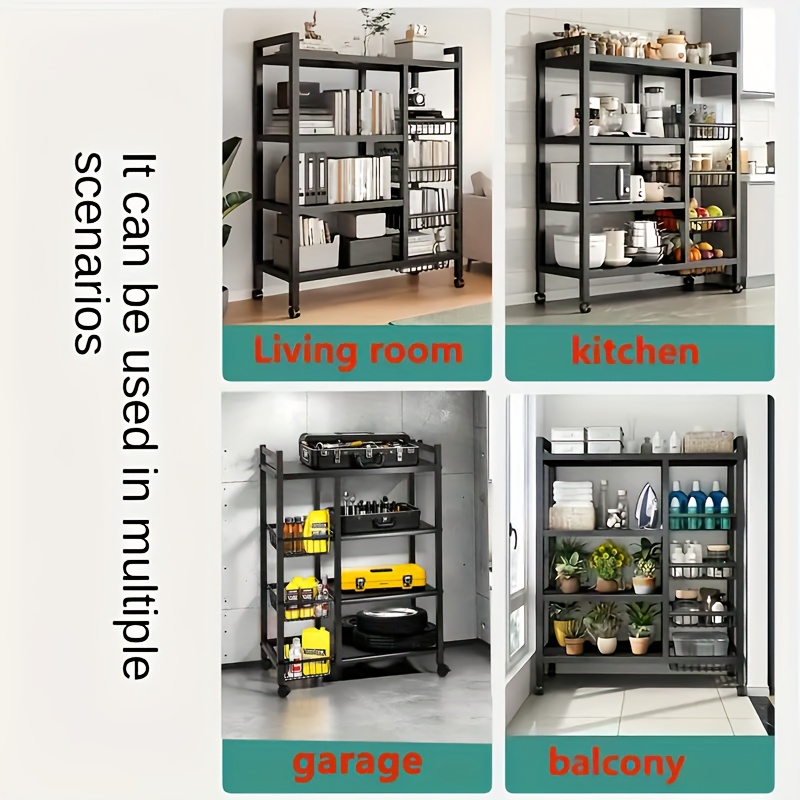 us1pc Movable Storage Rack, Ad - Commercial Kitchen Organization reseña y precio