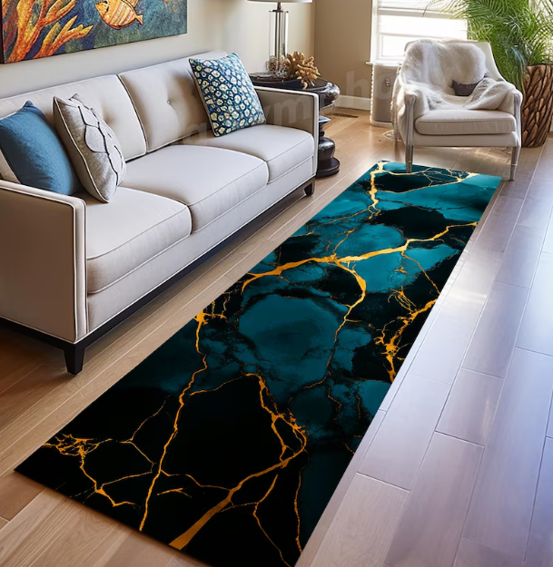 Marble Rug Runner Modern Non-S - Commercial Kitchen Tile Flooring reseña y precio