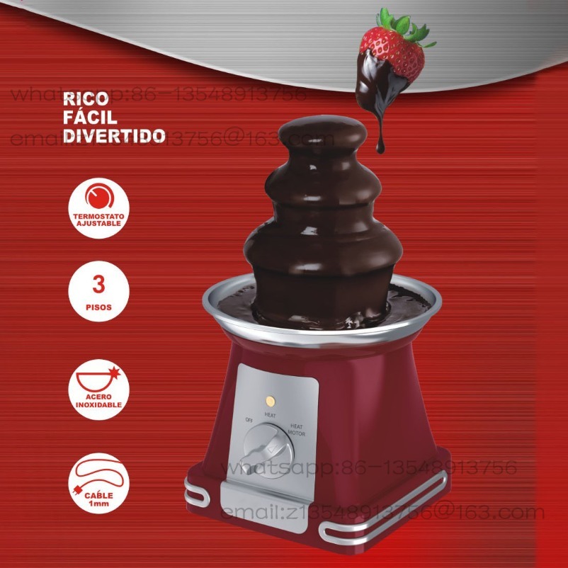 Household mini US standard thr - Chocolate Fountain Commercial reseña y precio
