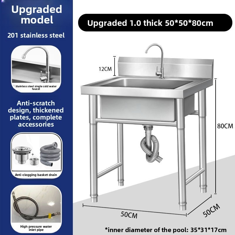 Premium Stainless Steel Kitche - Commercial Quality Kitchen Faucet reseña y precio