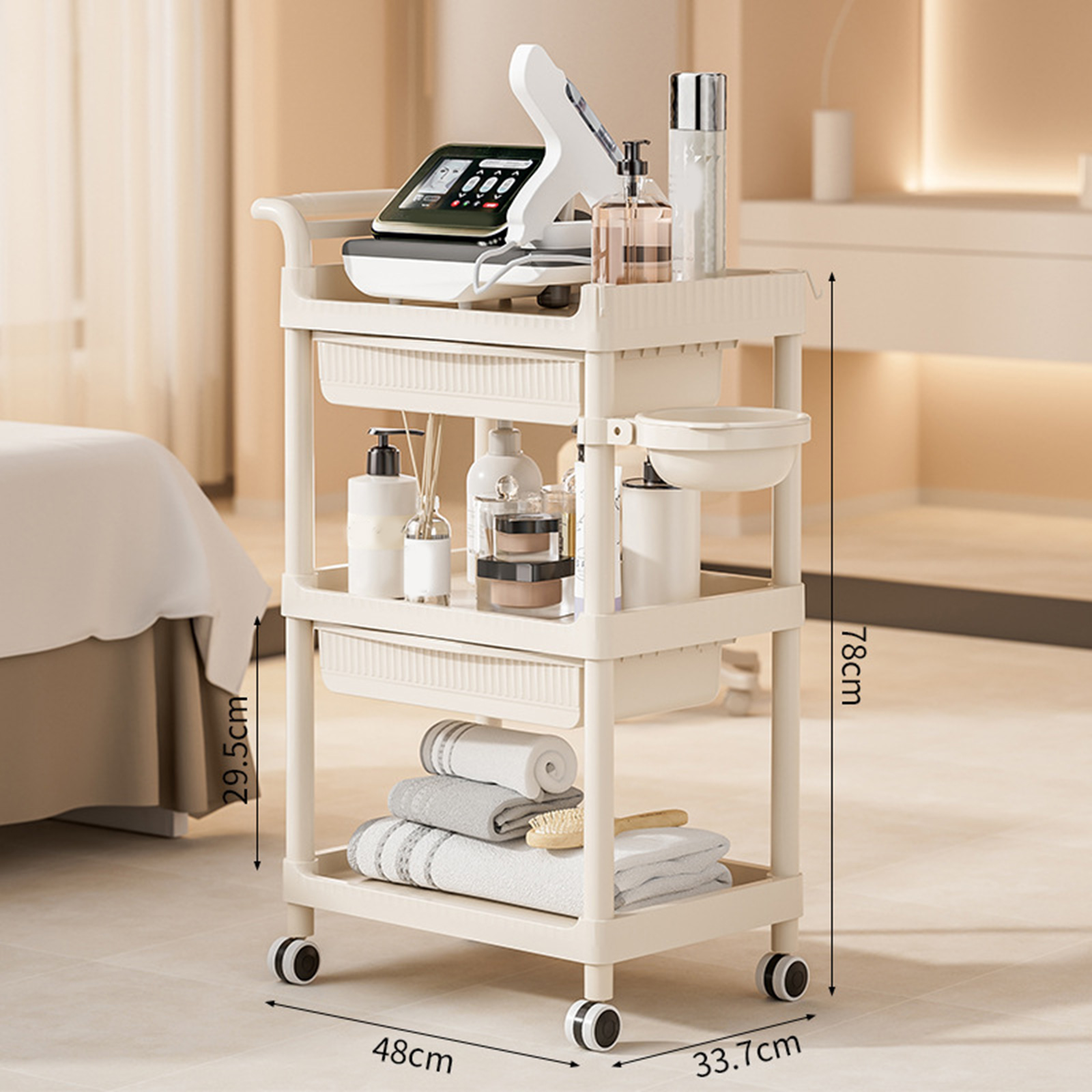 3 Tier Trolley Beauty Salon Sp - Commercial Kitchen Management reseña y precio