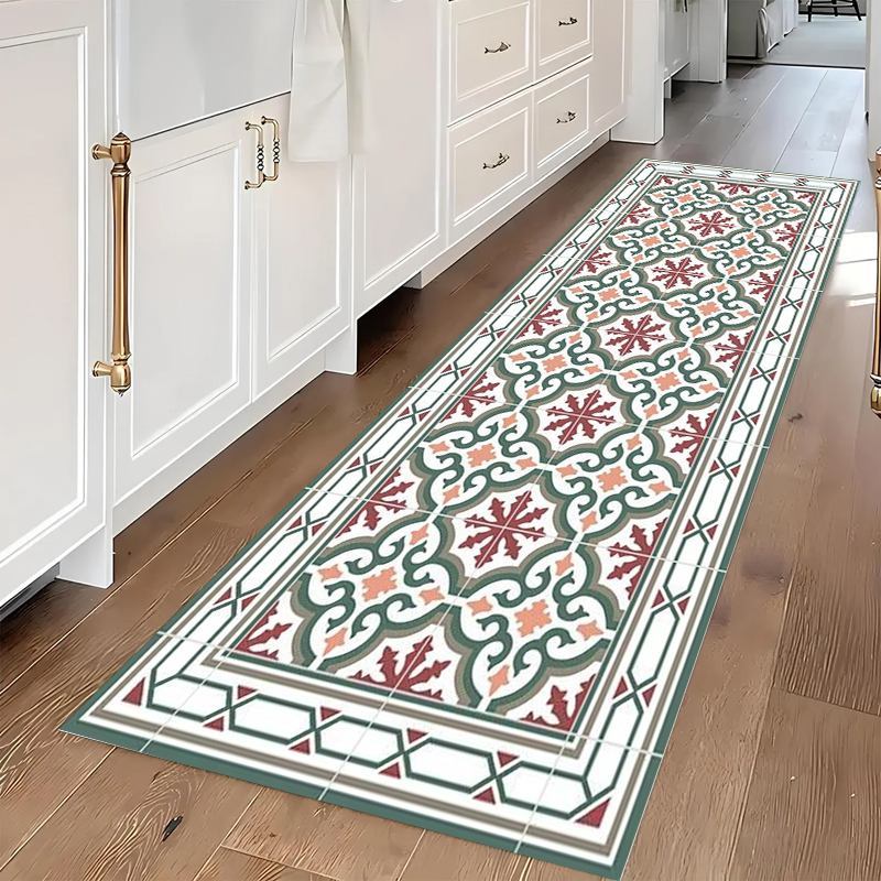 Vintage Floral Tile Pattern Ca - Commercial Kitchen Tile Flooring reseña y precio