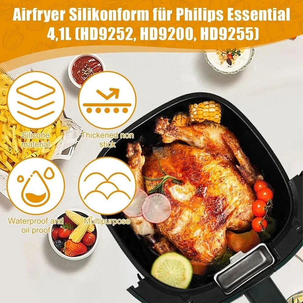 Air Fryer Silicone Baking Tray - Pizza Conveyor Oven reseña y precio