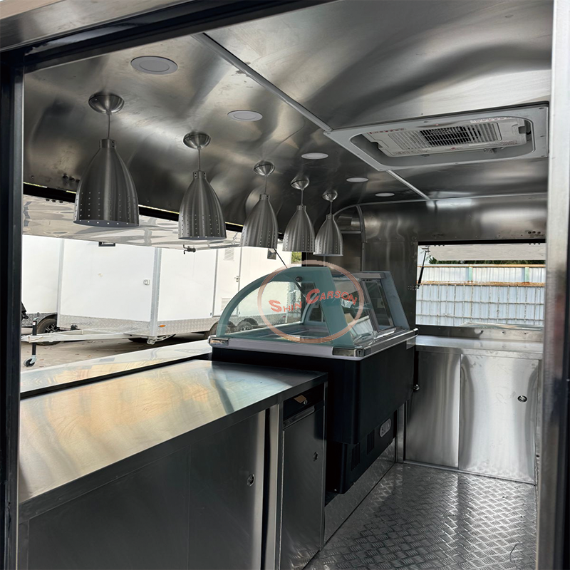 Commercial Fiberglass Food Car - Commercial Kitchen Interior reseña y precio