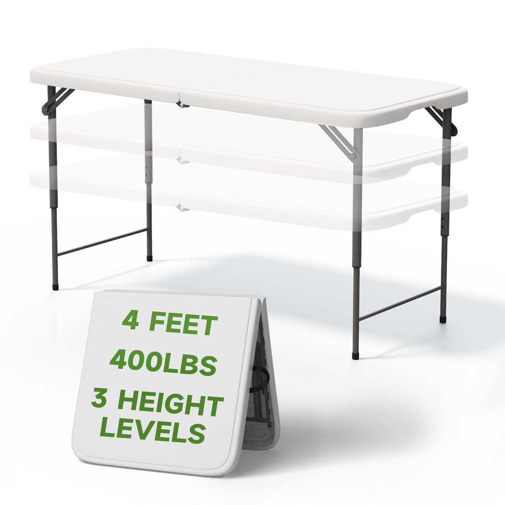 White 48 Round BiFolding Comme - Commercial Kitchen Tables reseña y precio