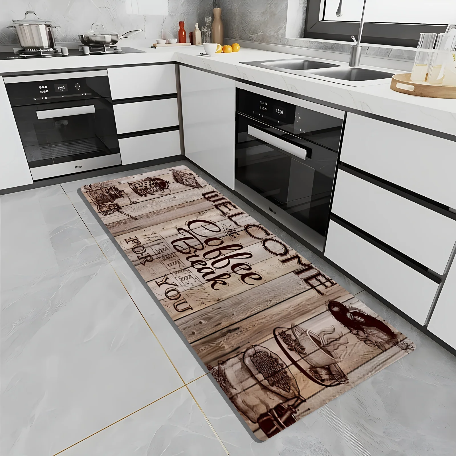 Vintage Coffee Quote Print Kit - Commercial Kitchen Quotes reseña y precio