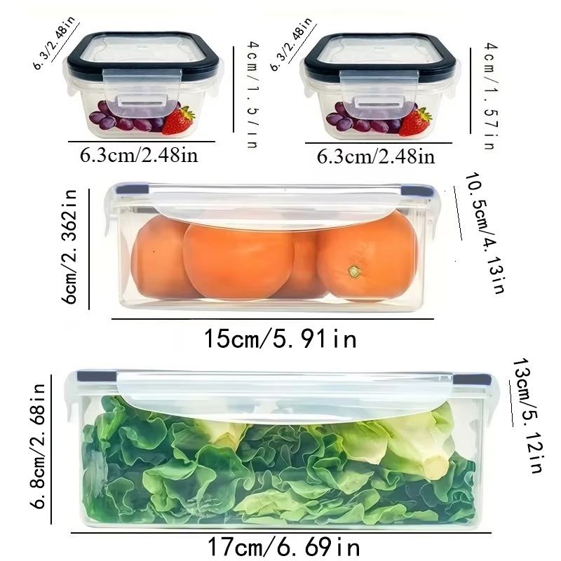8Pcs Set Includes 4 Containers - Commercial Kitchen Organization reseña y precio