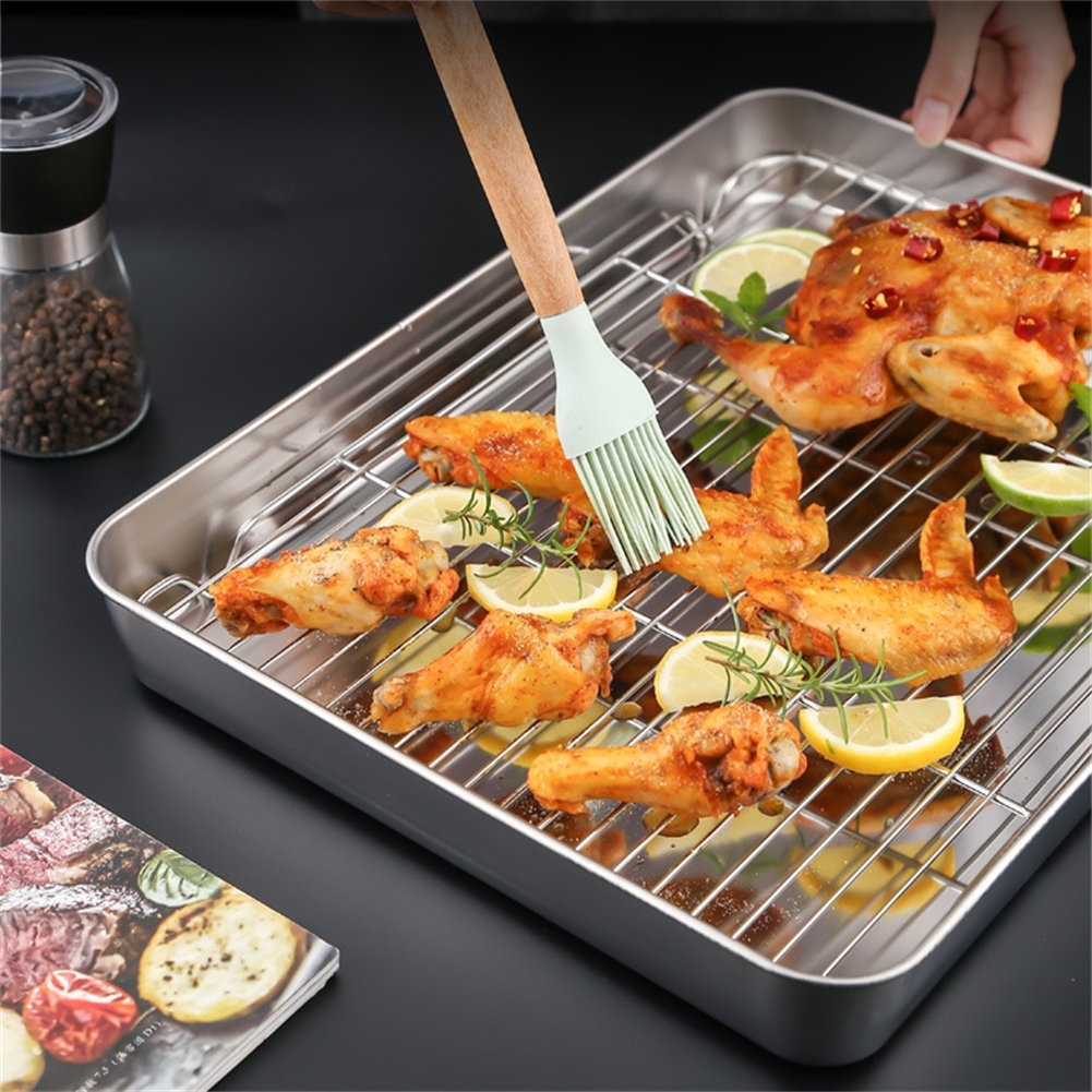 Stainless Steel Baking Pan Tra - Pizza Conveyor Oven reseña y precio