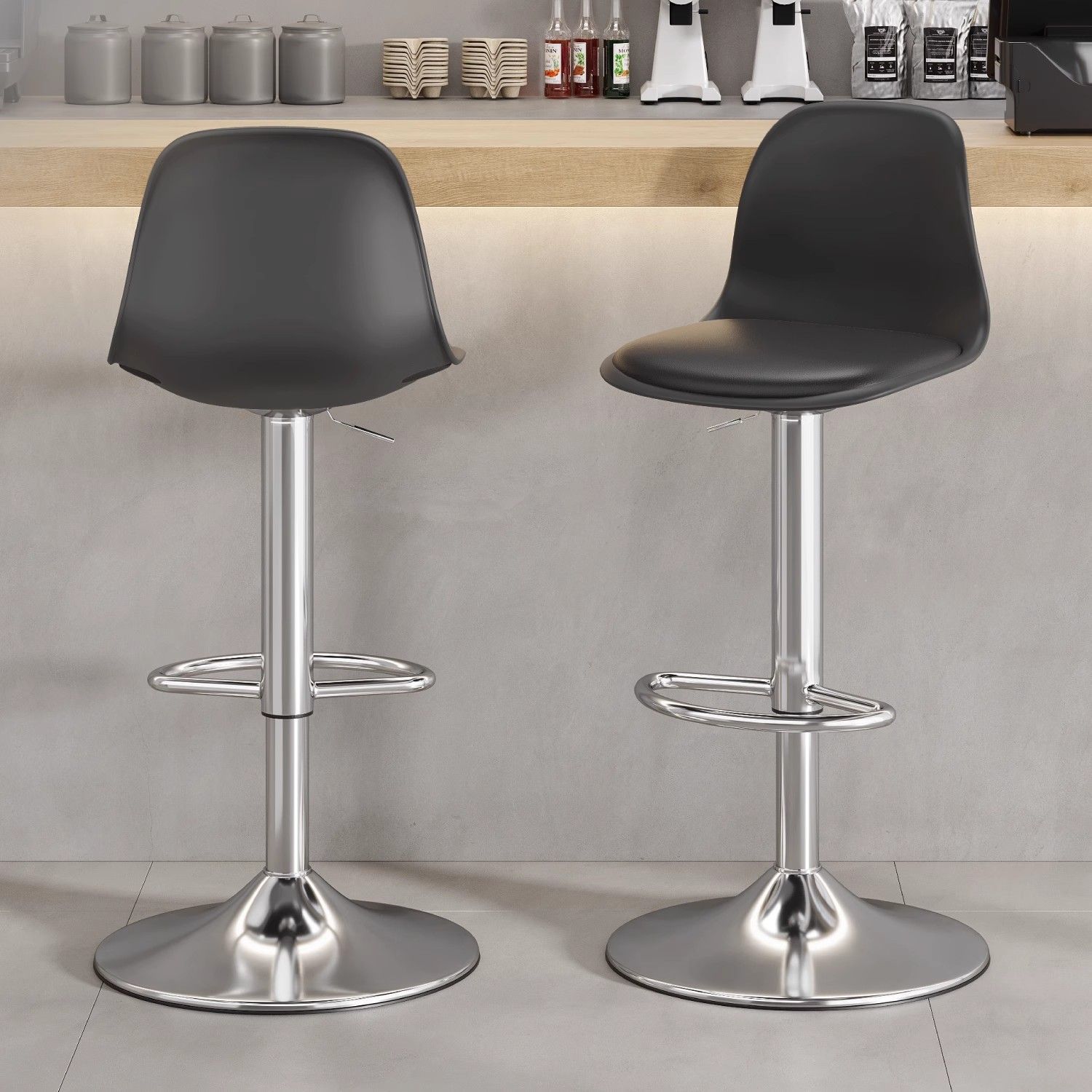 Elegant Modern Bar Chair Backr - Commercial Kitchen Interior reseña y precio