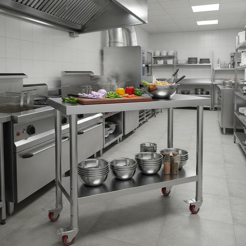 Work table 762 x 457.2 x 863.6 - Commercial Kitchen Tables reseña y precio