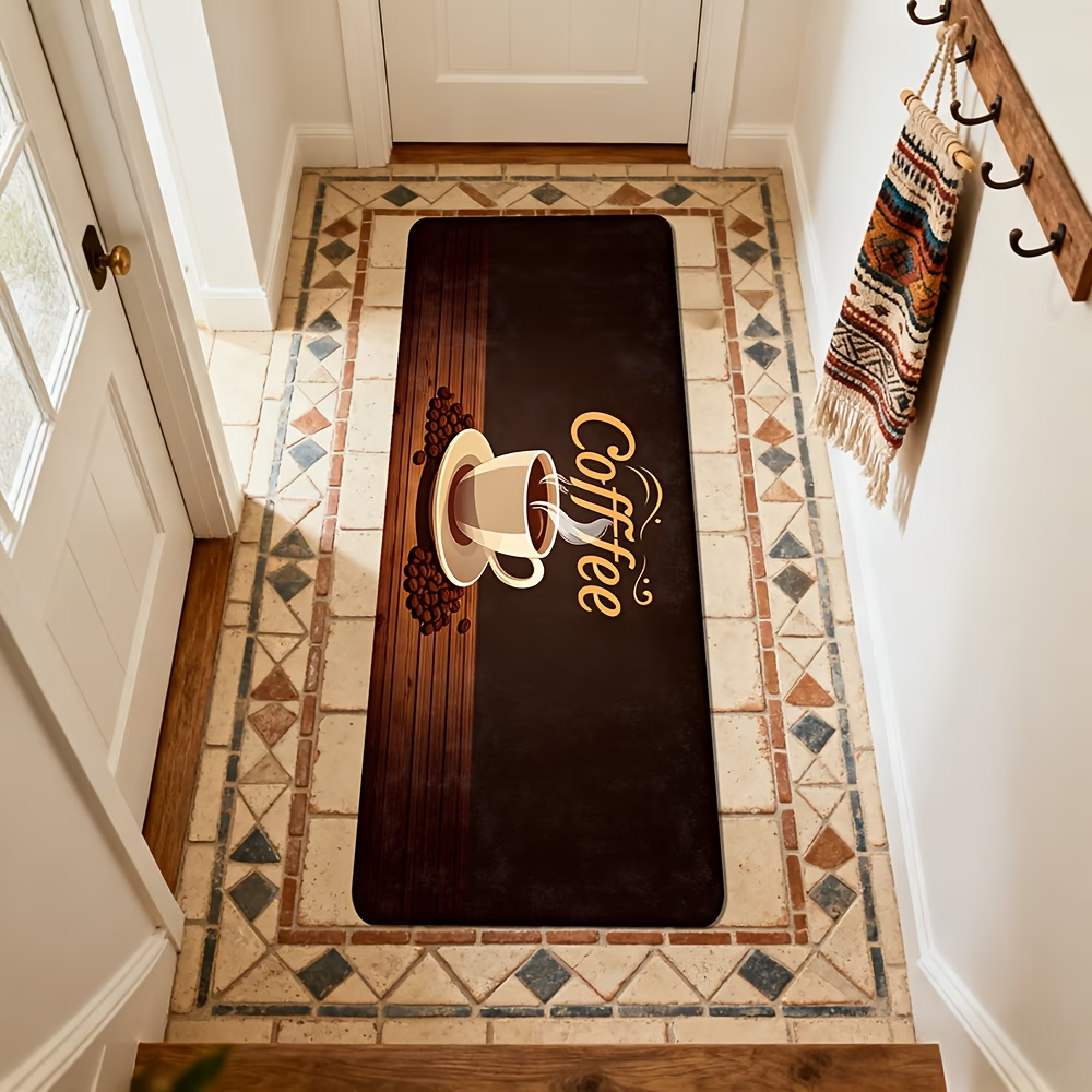 Coffee Themed Kitchen Runner R - Commercial Kitchen Quotes reseña y precio