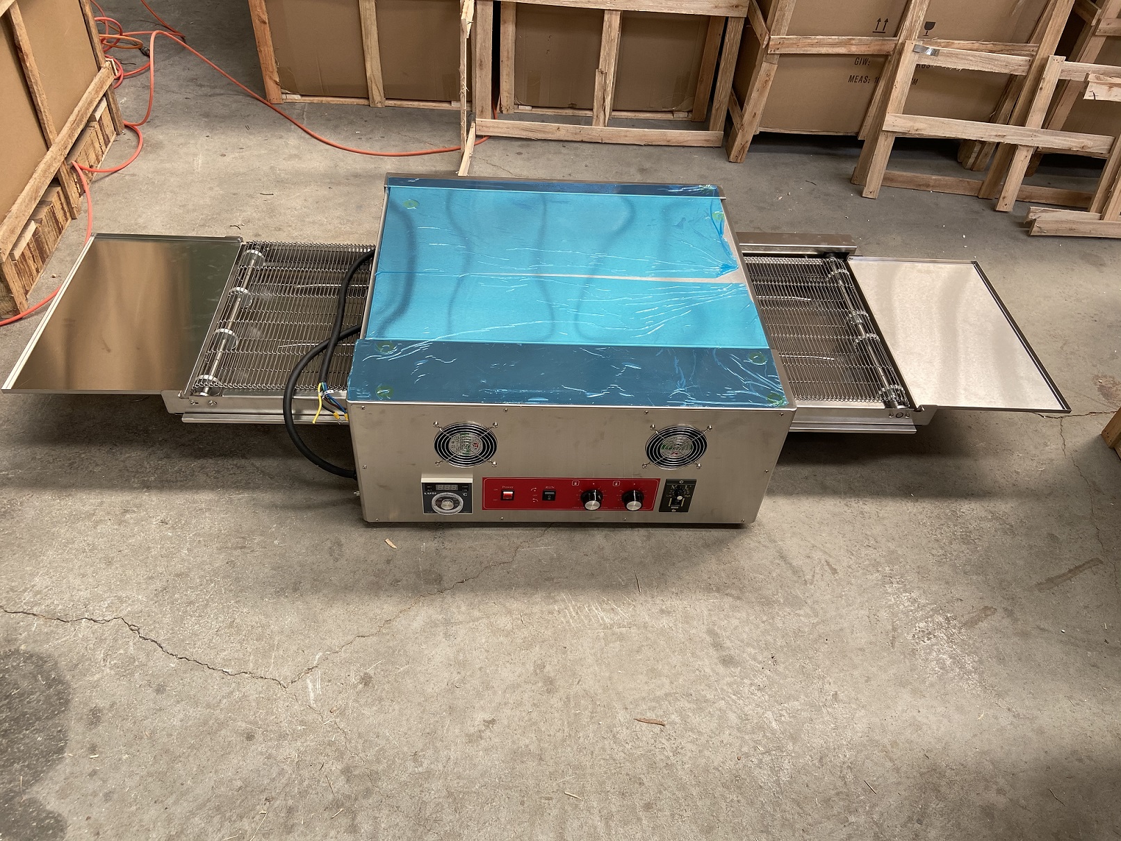 Bakery Equipment Electric Conv - Pizza Conveyor Oven reseña y precio