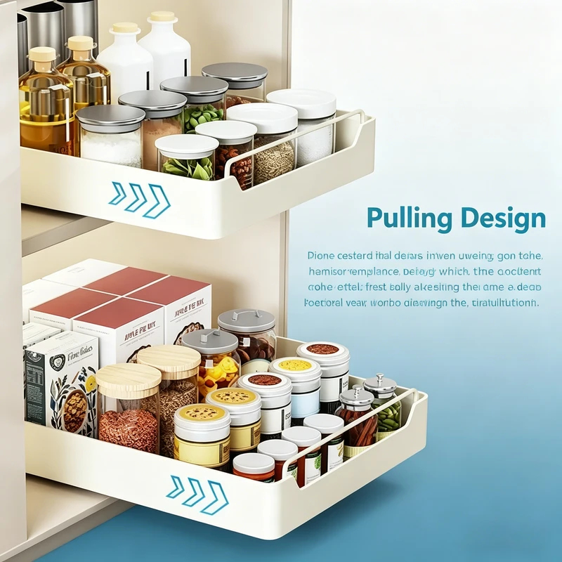 2026 New Pull Out Spice Rack O - Commercial Kitchen Swing Door reseña y precio