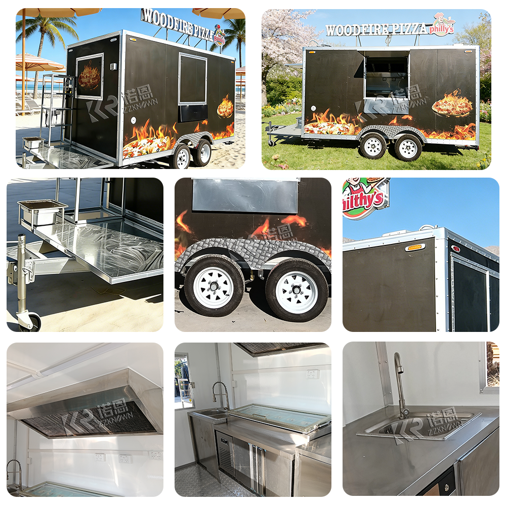 Customizable Food Vending Cart - Commercial Kitchen Interior reseña y precio