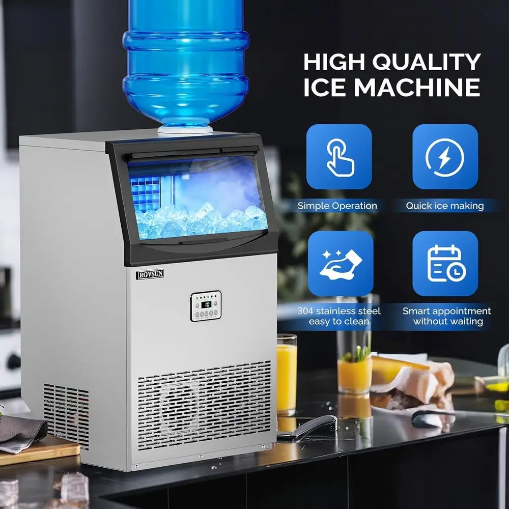 110LBS/24H Commercial Ice Make - Commercial Ice Maker reseña y precio