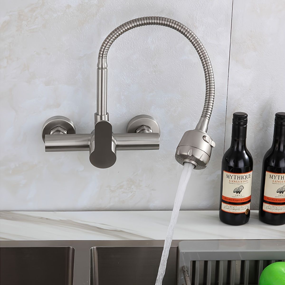 Wall-mounted kitchen faucet, s - Commercial Kitchen Utensils reseña y precio