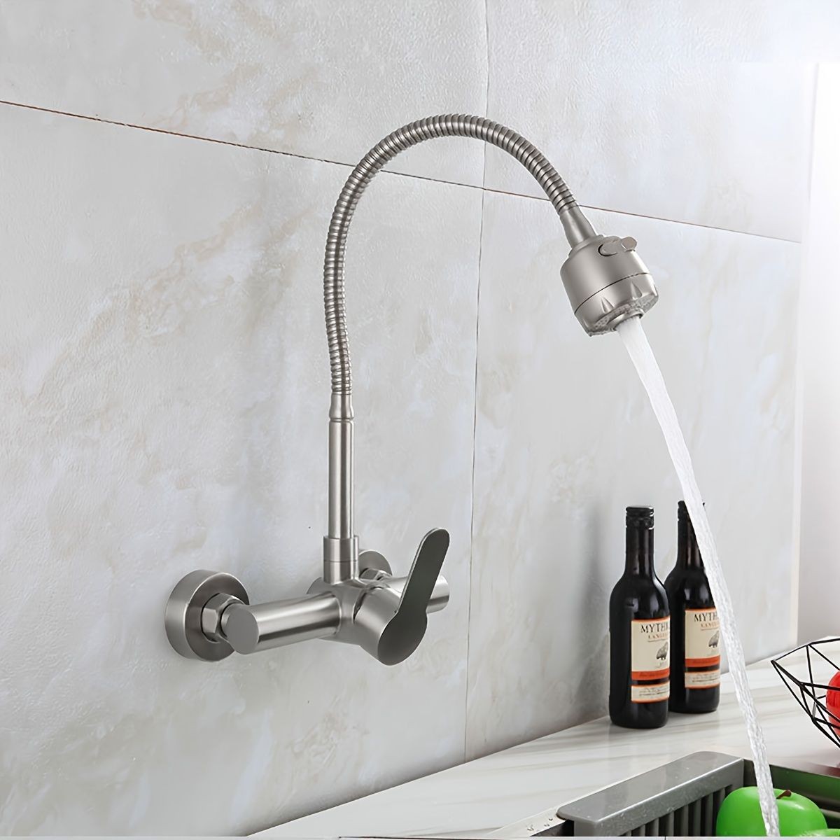 Wall-mounted kitchen faucet, s - Commercial Kitchen Utensils reseña y precio