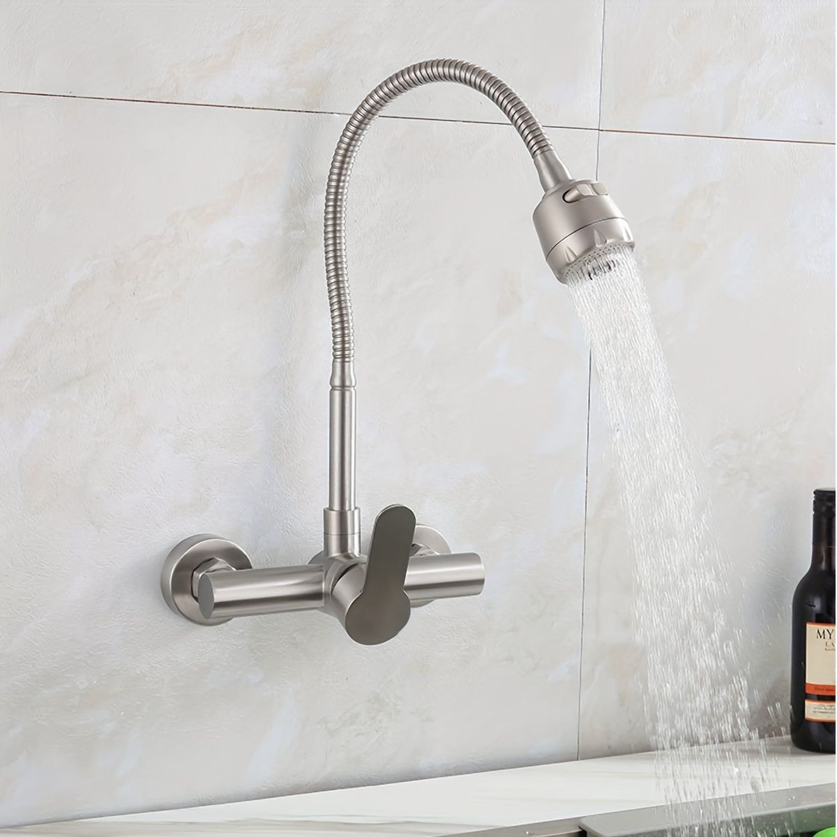 Wall-mounted kitchen faucet, s - Commercial Kitchen Utensils reseña y precio