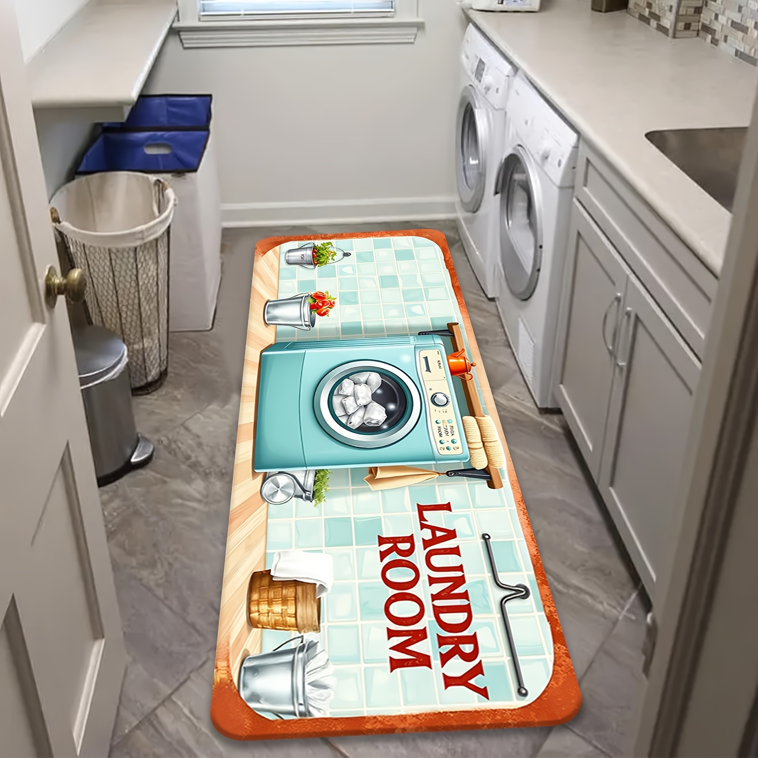 Retro Tile Washer Utensil Prin - Commercial Kitchen Tile Flooring reseña y precio